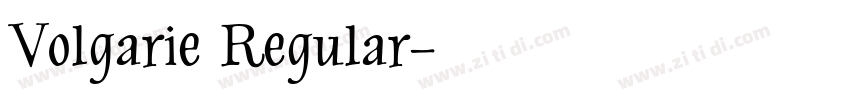 Volgarie Regular字体转换